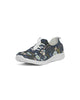 Flower pattern green blue Women's Lace Up Flyknit Shoe