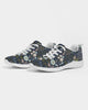 Flower pattern green and blue Women's Sneakers