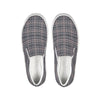 Words on Plaid Slip-On Canvas Shoe