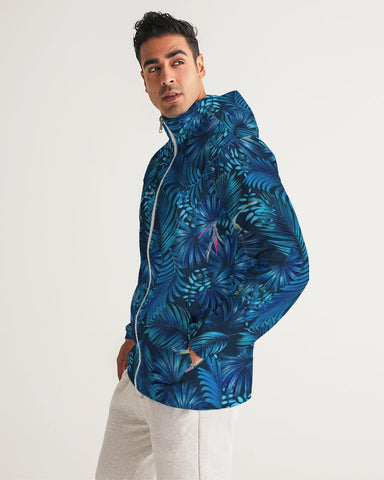 Floliage blue dream Men's Windbreaker