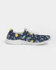 flower pattern yellow blue Women's Lace Up Flyknit Shoe