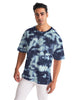 Tie Dye  dark blue Men's Premium Heavyweight Tee