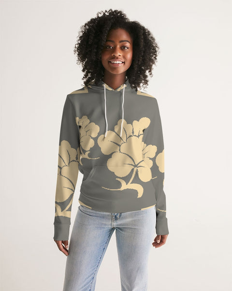 Chinese Print Grey Women's Hoodie