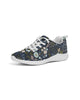 Flower pattern green and blue Women's Sneakers