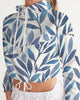 Water color leaves Women's Cropped Windbreaker