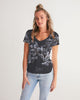 stars map black Women's V-Neck Tee