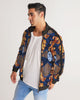 Gold garden ikat Men's Stripe-Sleeve Track Jacket