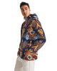 Gold garden ikat Men's Windbreaker