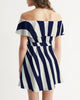 Zebra Women's Off-Shoulder Dress