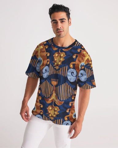 Gold garden ikat Men's Premium Heavyweight Tee