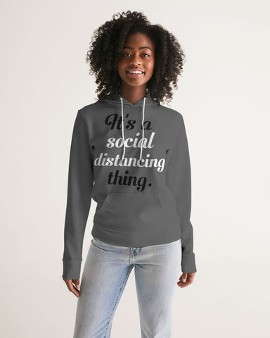 social distancing thing Women's Hoodie