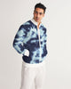 Tie Dye  dark blue Men's Track Jacket