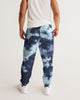 Tie Dye  dark blue Men's Track Pants