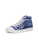 Tie Dye Blue Men's Hightop Canvas Shoe