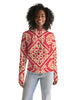 Chinese Print red Women's Hoodie