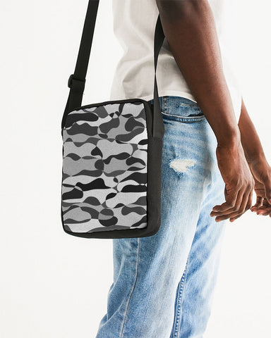 Camouflage black white Messenger Pouch