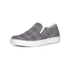 Words on Plaid Slip-On Canvas Shoe