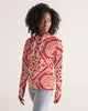 Chinese Print red Women's Hoodie