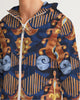 Gold garden ikat Men's Windbreaker