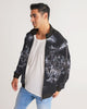 stars map black Men's Stripe-Sleeve Track Jacket