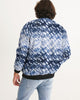 Tie Dye  blue dots Men's Bomber Jacket