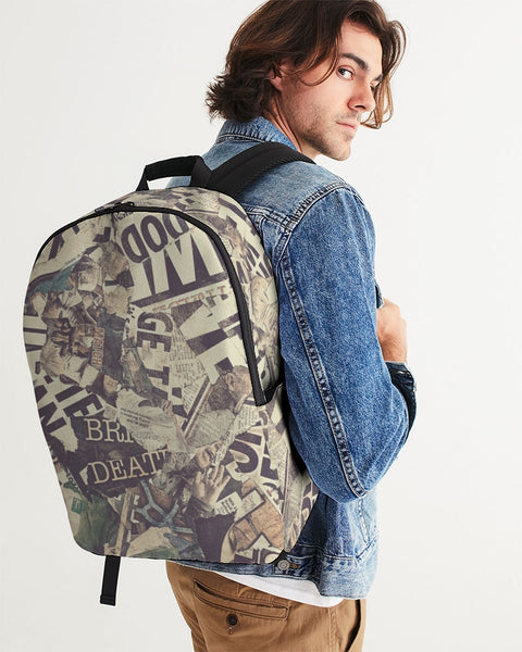 Newspaper Large Backpack