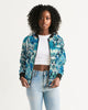 Tie Dye  snowflake Women's Bomber Jacket