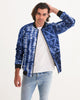 Tie Dye Blue Men's Bomber Jacket