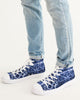 Tie Dye Blue Men's Hightop Canvas Shoe