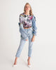 Butterflies &  flowers Women's Twist-Front Cropped Tee