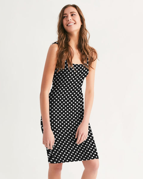 Polka Dot Women's Midi Bodycon Dress