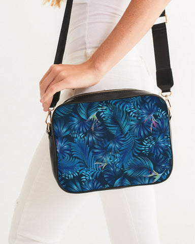 Floliage blue dream Crossbody Bag