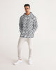 plaid black gray Men's Hoodie