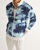 Tie Dye  dark blue Men's Track Jacket