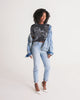 stars map black Women's Lounge Cropped Tee