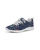 Flower Pattern Blue Women's Sneakers