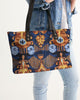 Gold garden ikat Stylish Tote