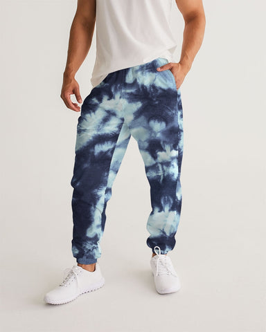 Tie Dye  dark blue Men's Track Pants