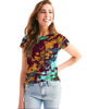 Brown Tie dye Women's Tee