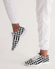 Plaid Black and White Women's Sneakers