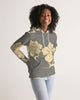 Chinese Print Grey Women's Hoodie