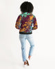 Brown Tie dye Women's Bomber Jacket