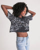 stars map black Women's Lounge Cropped Tee