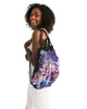 Tie Dye purple Canvas Drawstring Bag