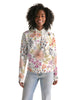 Flower pattern white pink Women's Hoodie