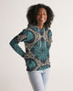 Chinese Print Green Women's Hoodie