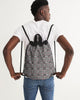 Leopard Print Canvas Drawstring Bag