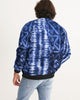 Tie Dye Blue Men's Bomber Jacket