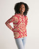 Chinese Print red Women's Hoodie