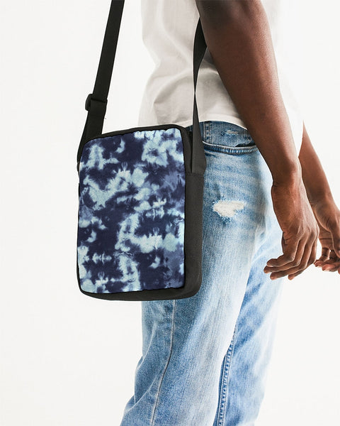 Tie Dye  dark blue Messenger Pouch